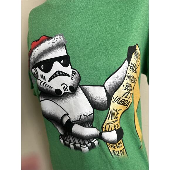 STAR WARS Stormtrooper Naughty List Christmas Holiday Graphic Tee Shirt Size S - Picture 2 of 7